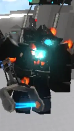 ai character: titan cameraman background