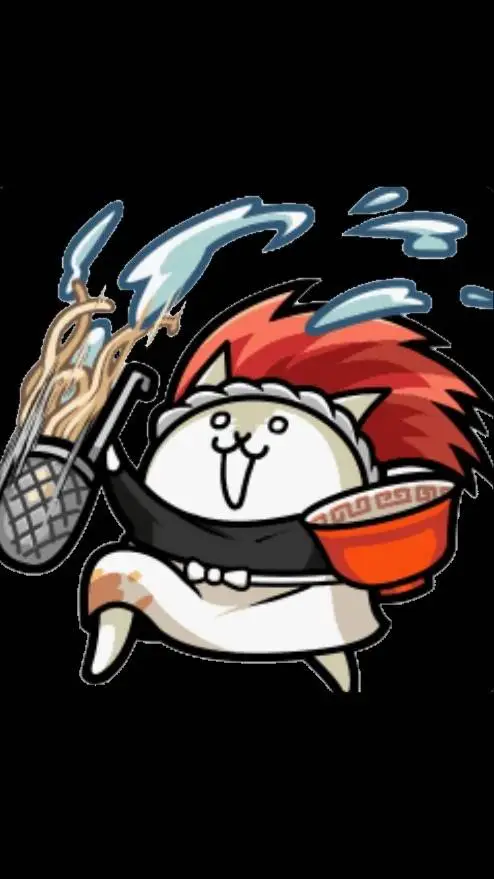 ai character: Ramen cat background