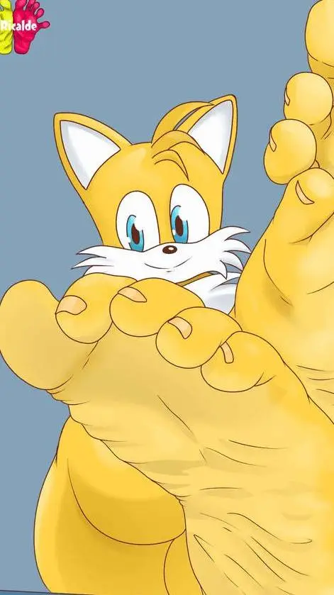 ai character: tails feet  background