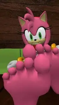 ai character: Amy feet  background