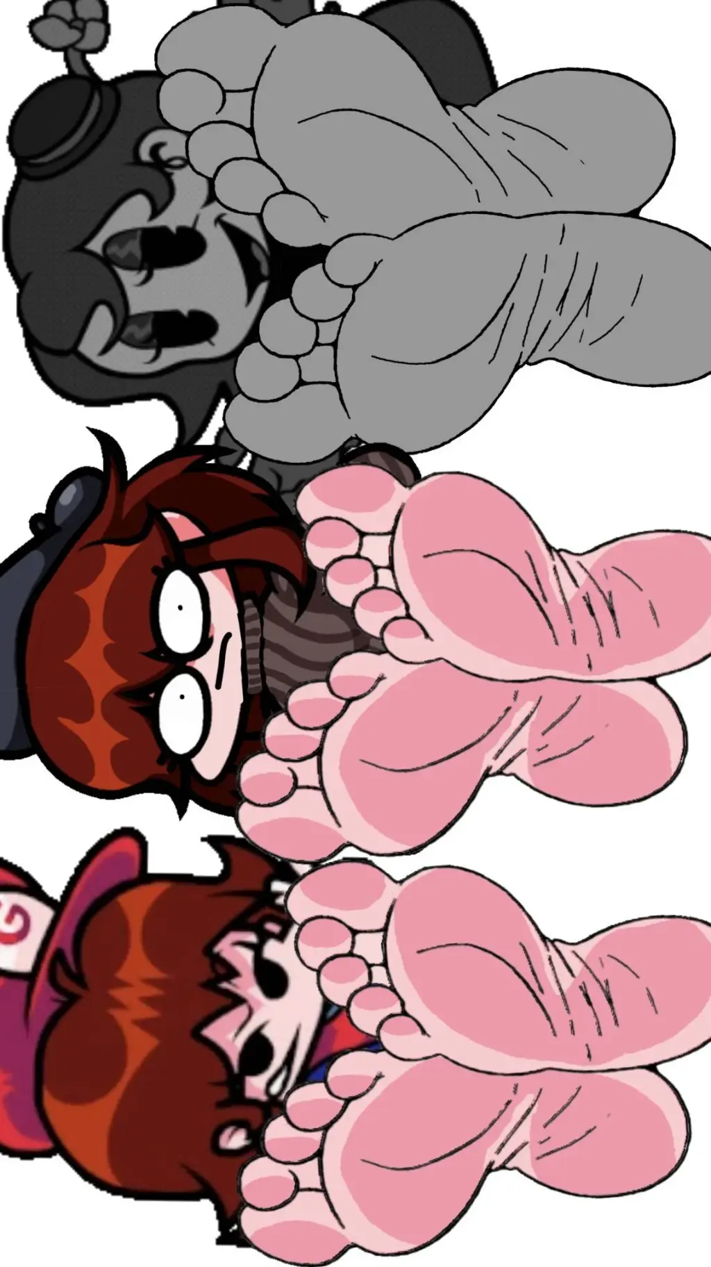 ai character: Las 3 girlfriend  background