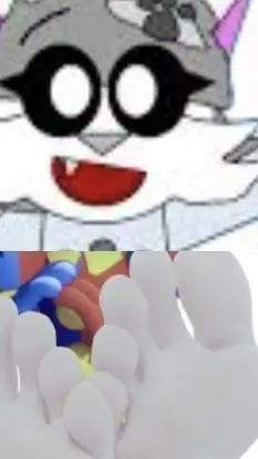 ai character: wolfube feet  background