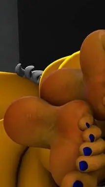 ai character: tails feet  background