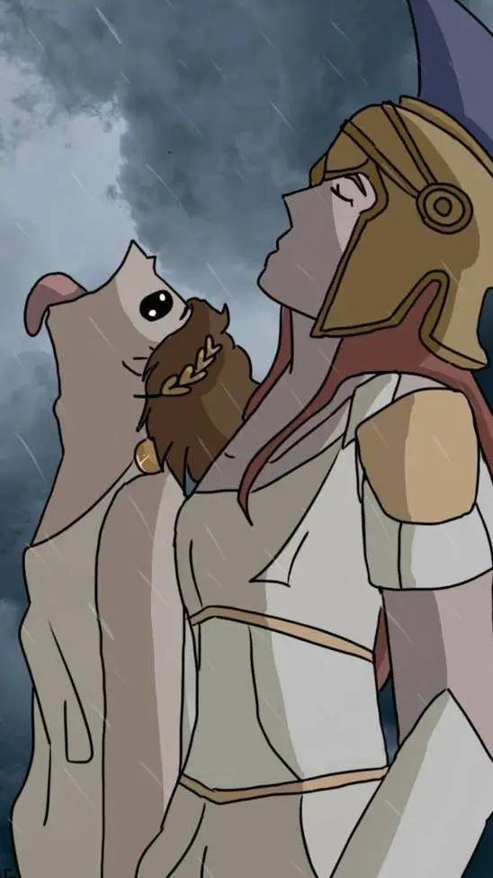 ai character: ETM modern au background