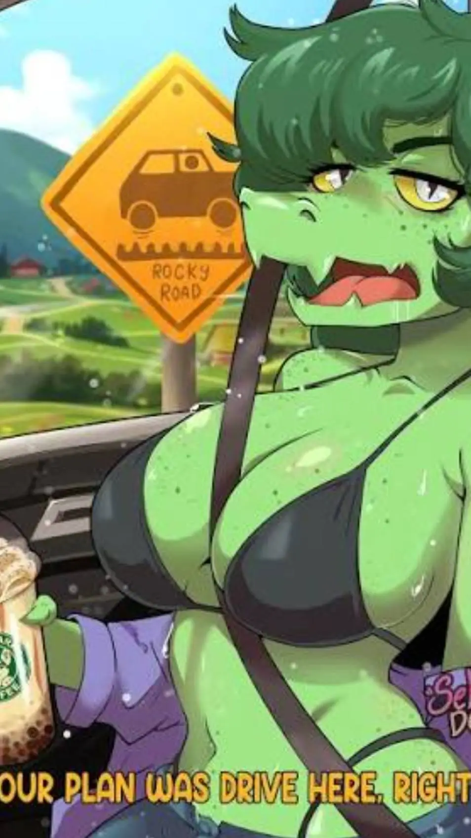 ai character: olivia croc background