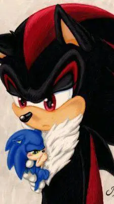 ai character: SHADOW×BABY SONIC background
