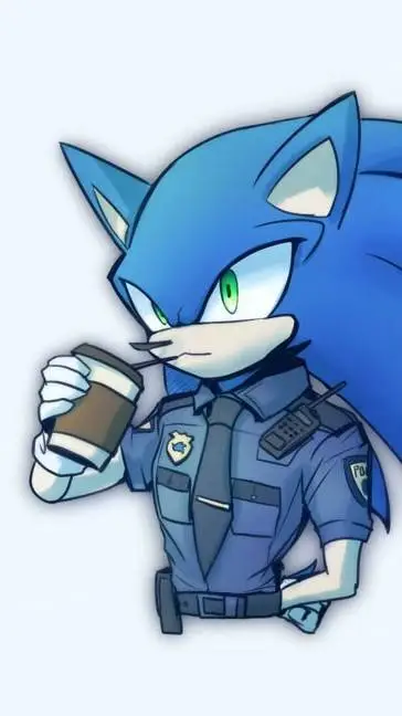 ai character: SonicCOP.*Sonadow* background