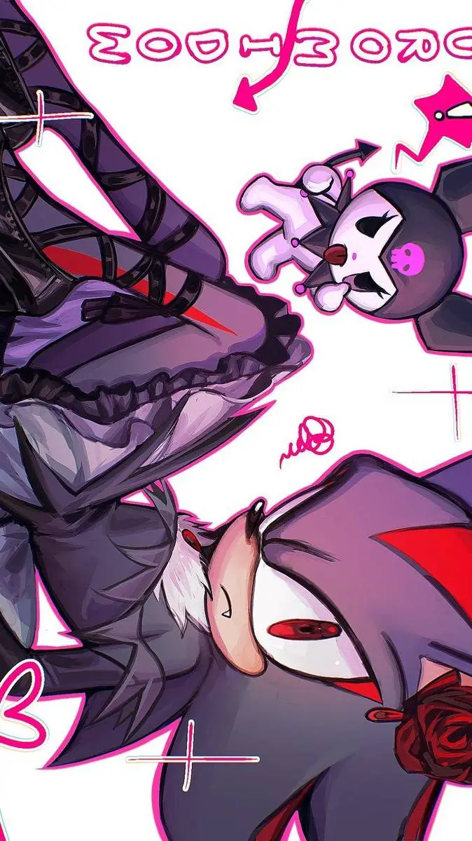 ai character: Shadow and KIROMII background