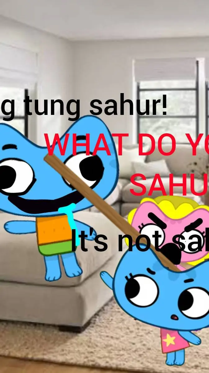 ai character: kit brainrotted background