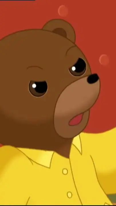 ai character: little brown bear background