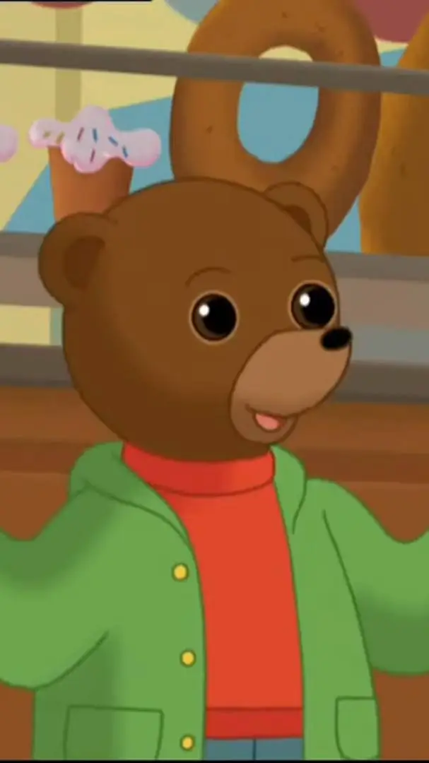 ai character: little brown bear3 background