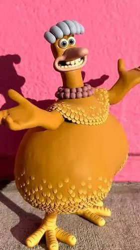 ai character: babs chicken run  background