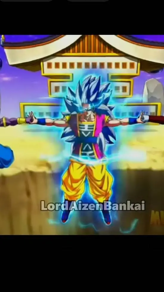 ai character: Infinity goku background
