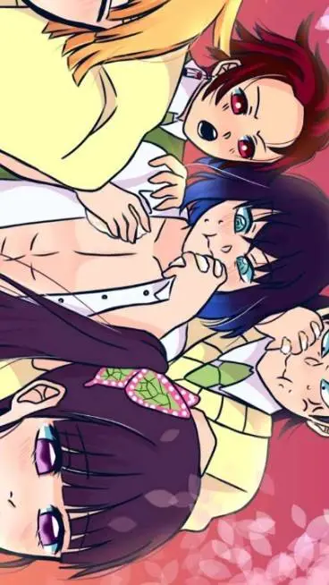 ai character: kny As babies background