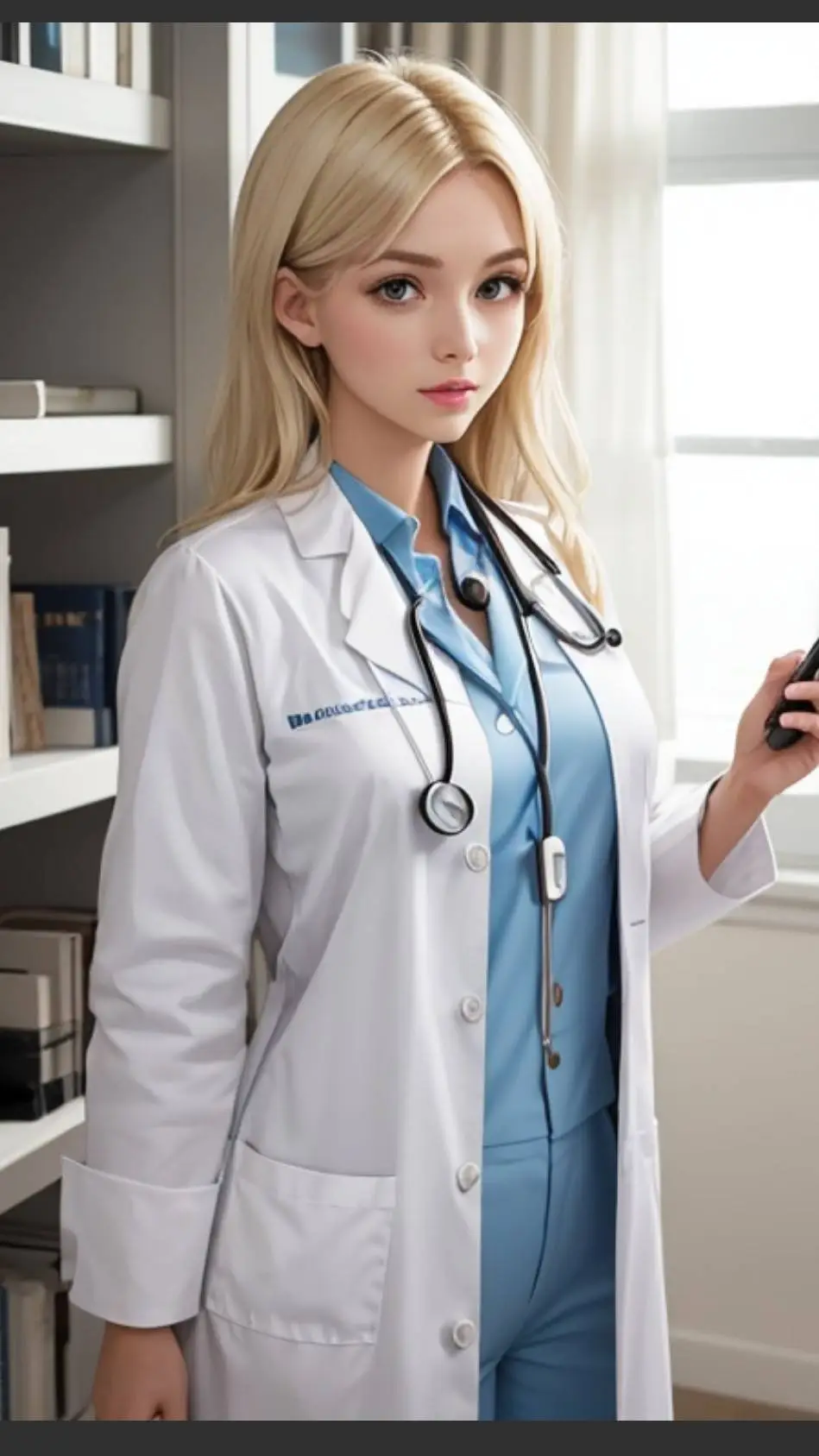 ai character: Dr. Kimberly  background