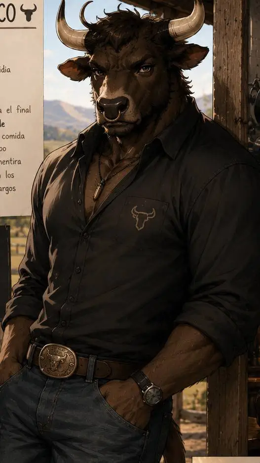 ai character: Bronco  background