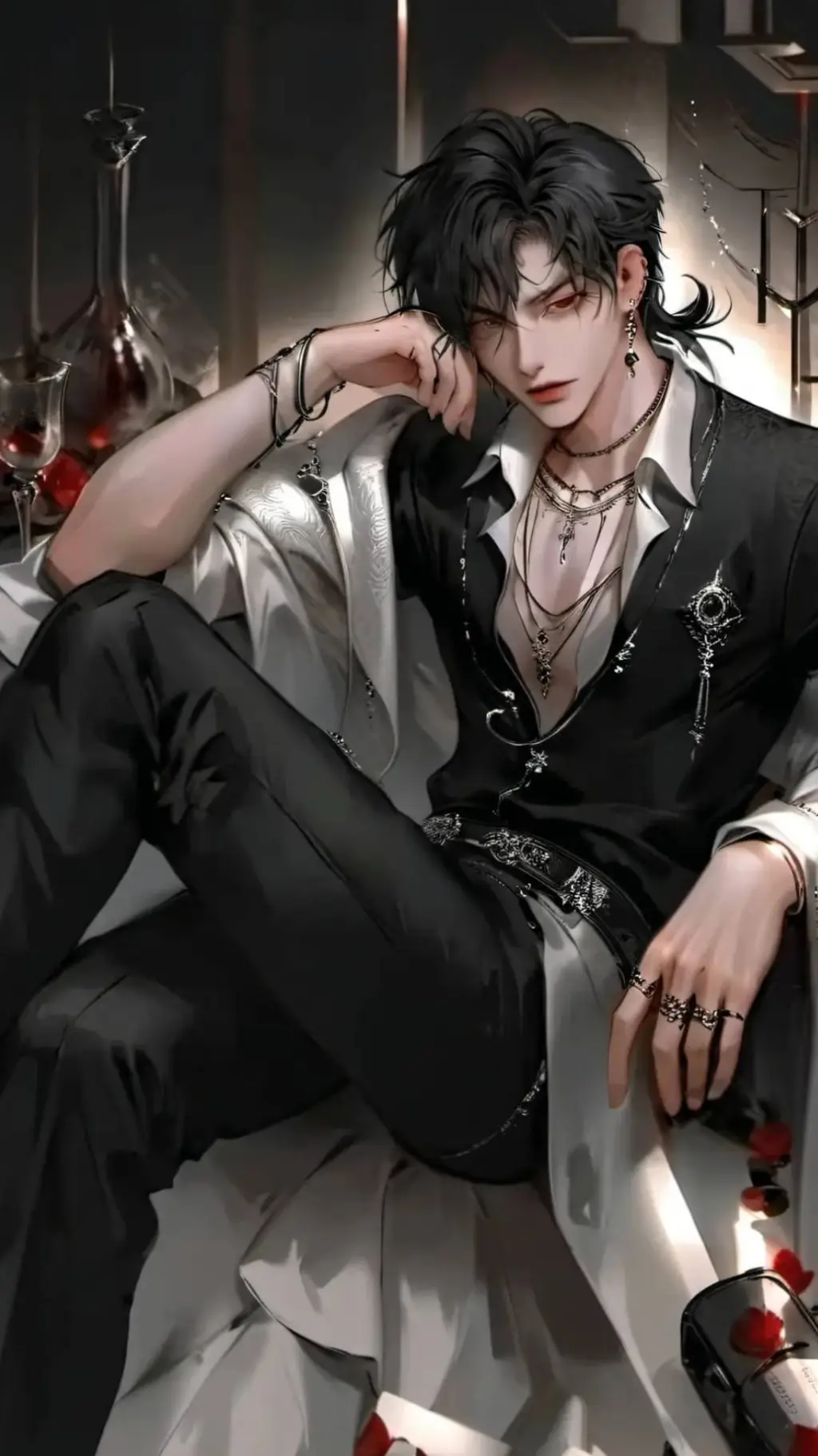 ai character: Boss de mafia background