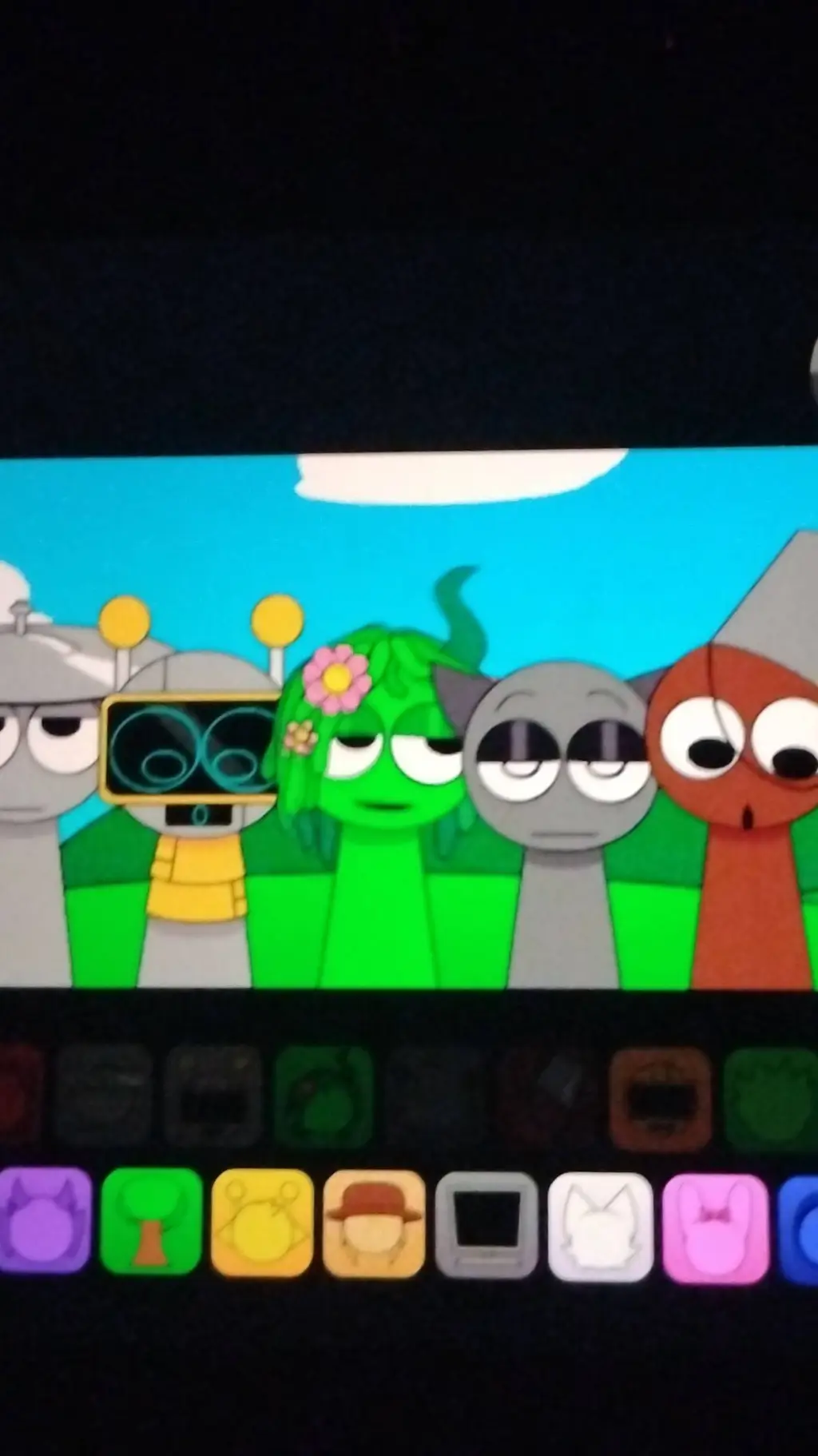 ai character: Sprunki Forsaken background