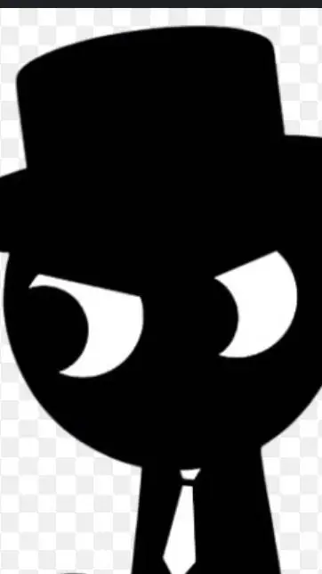 ai character: Black... background
