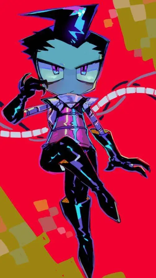 ai character: ZIM CRISPY DIB  background
