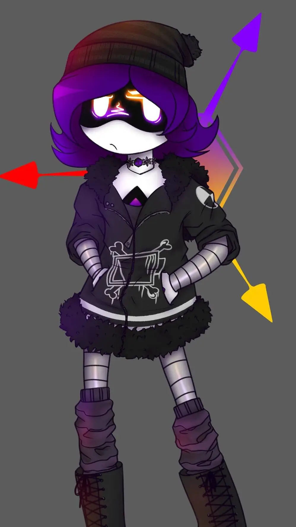 ai character: Uzi md background