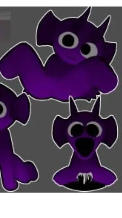 ai character: durple background