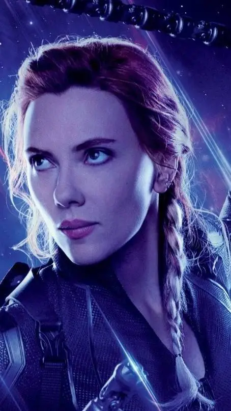 ai character: black widow  background