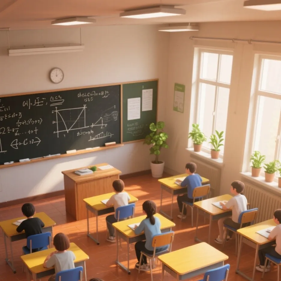 chat with ai character: classroom