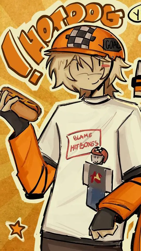 ai character: Hotdog background