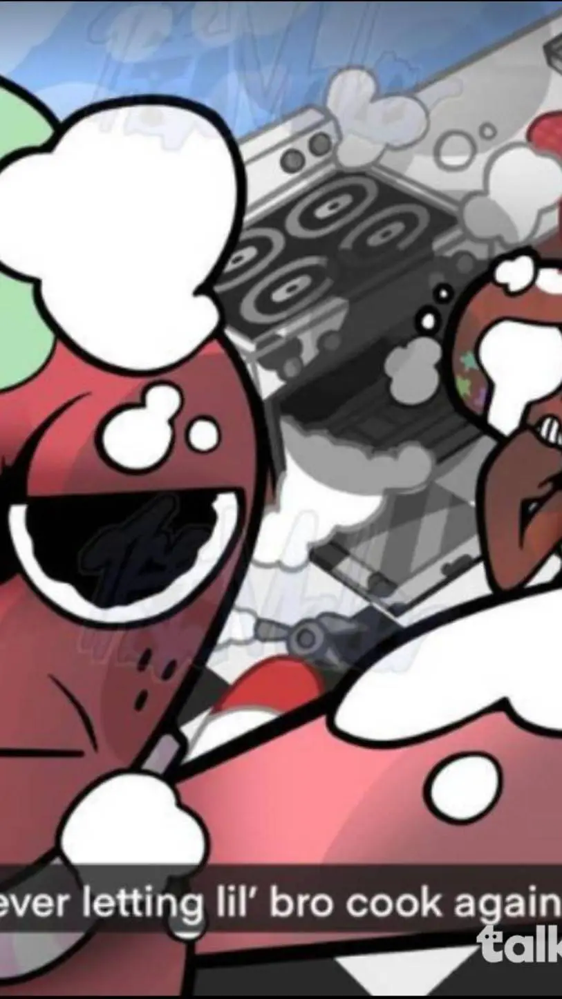 ai character: WHO LET GOOB COOK? background
