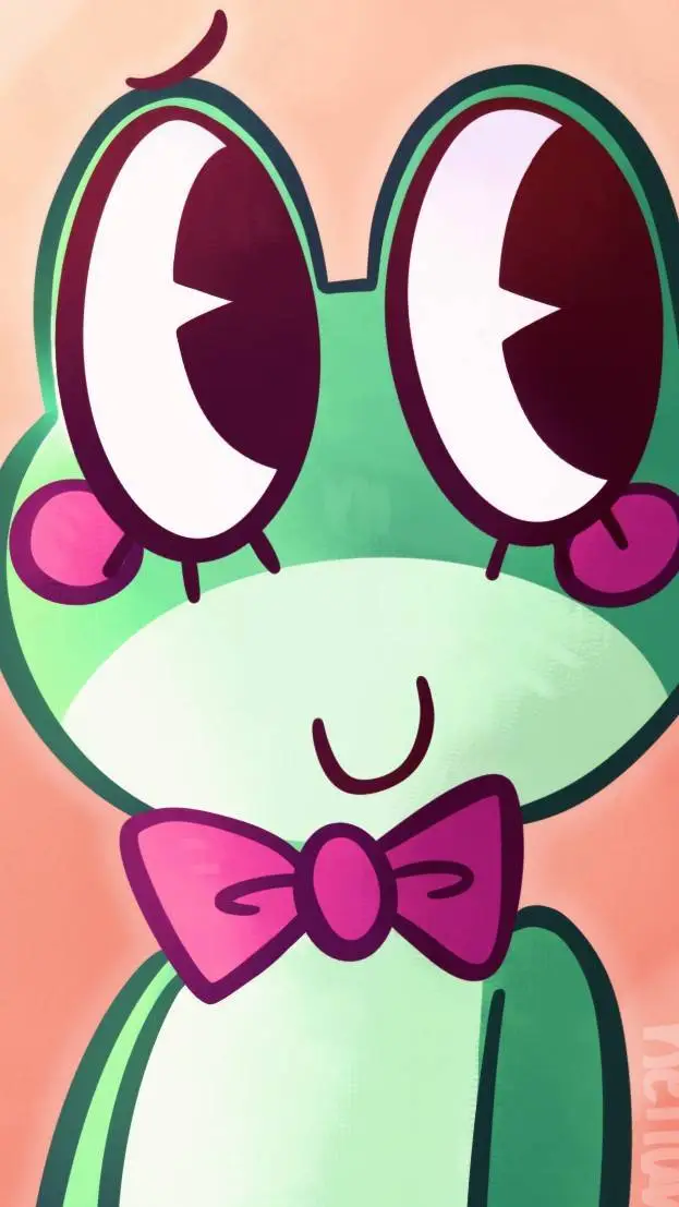 ai character: ribbit  background
