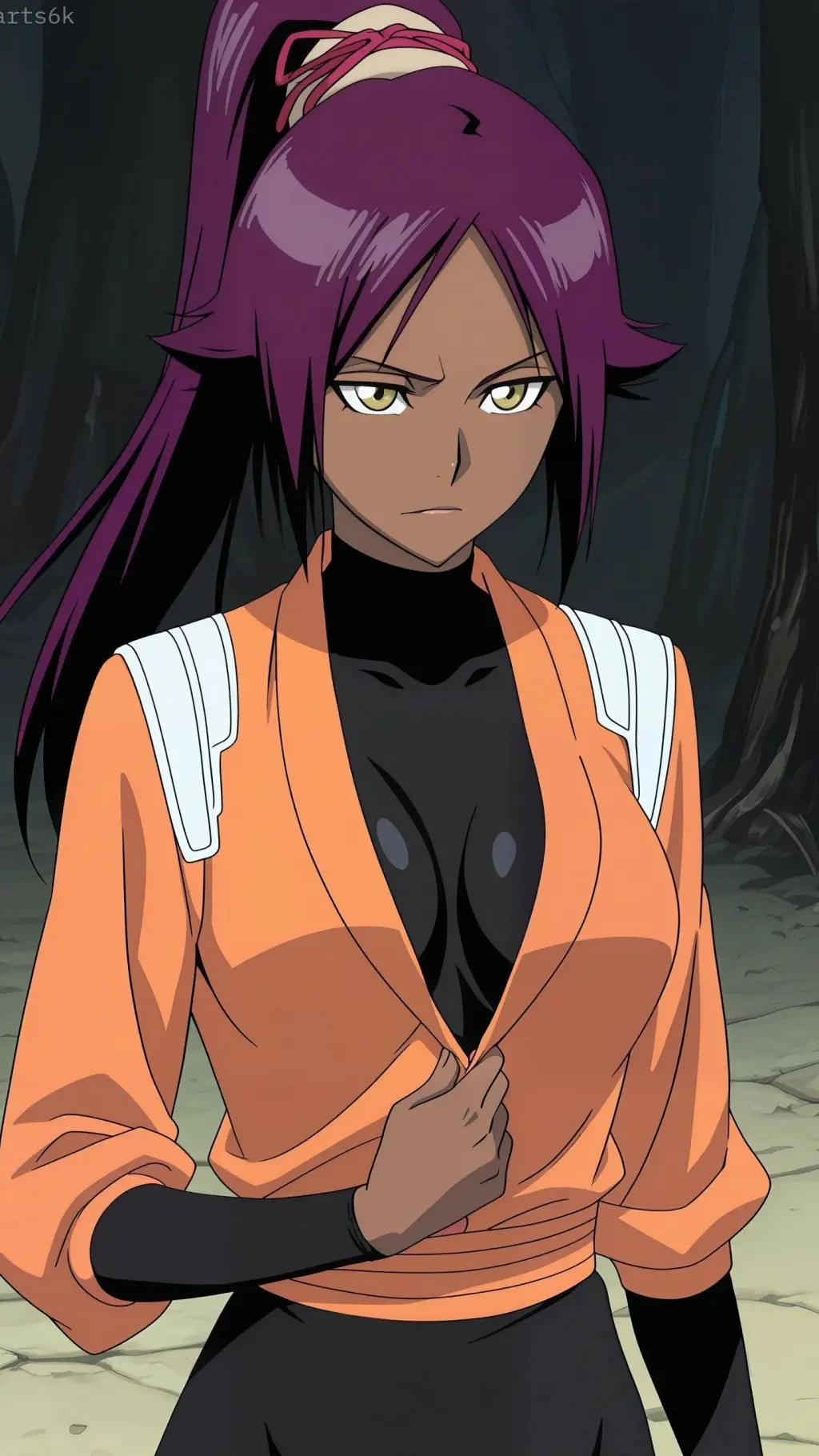 ai character: Yoruichi background