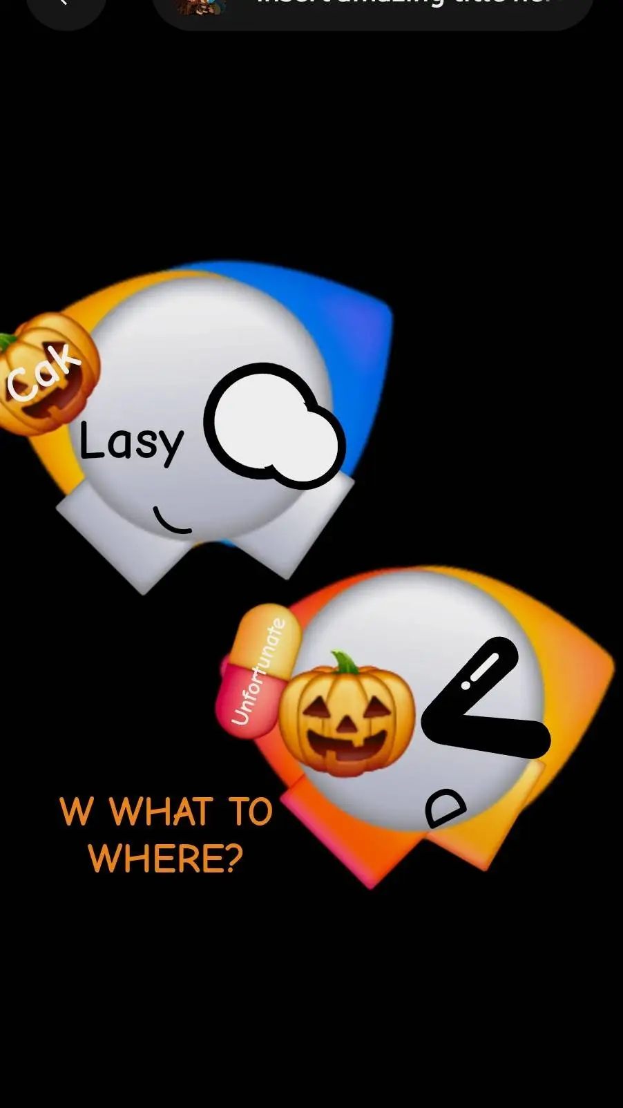 ai character: Halloweentragic background
