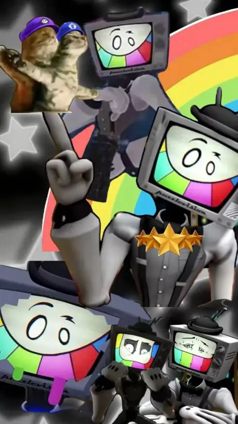 ai character: 📺Mr. Puzzles✨ background