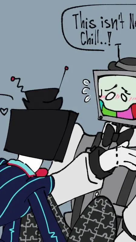 ai character: Puzzles & Vox ^^ background