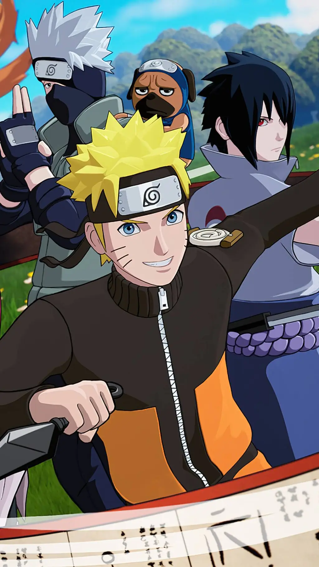 ai character: el equipo 7 background