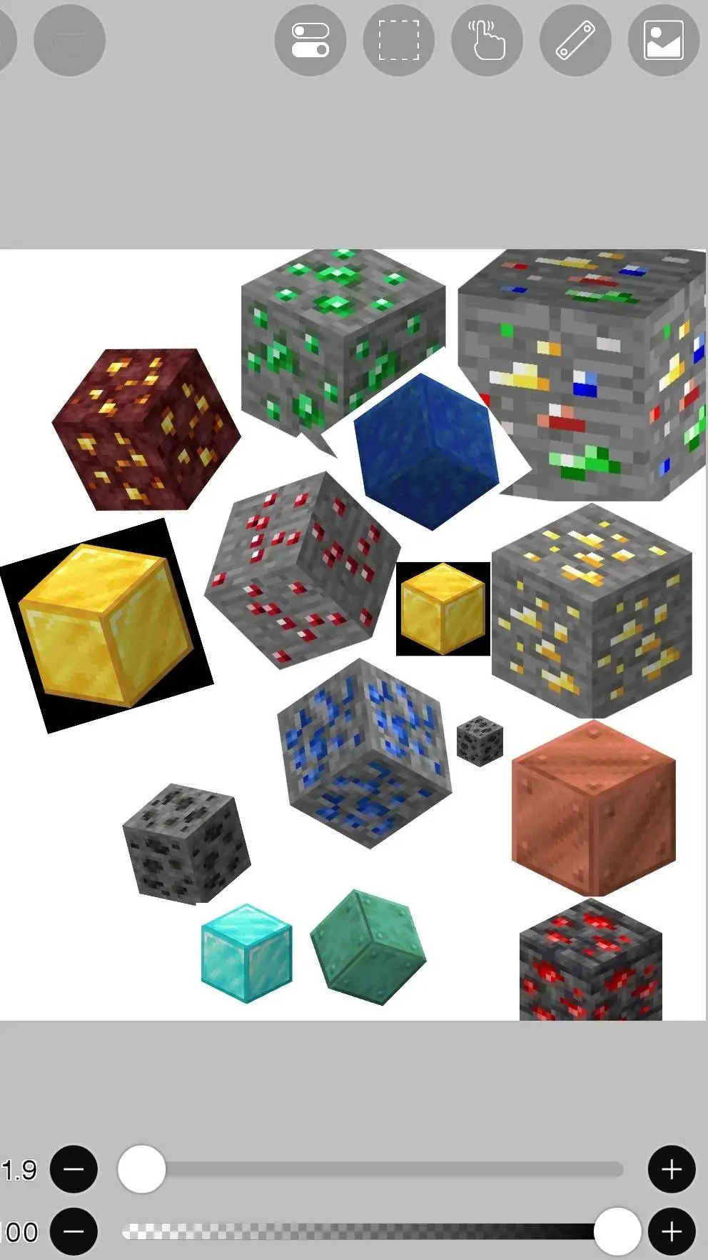 ai character: minerales humanos background