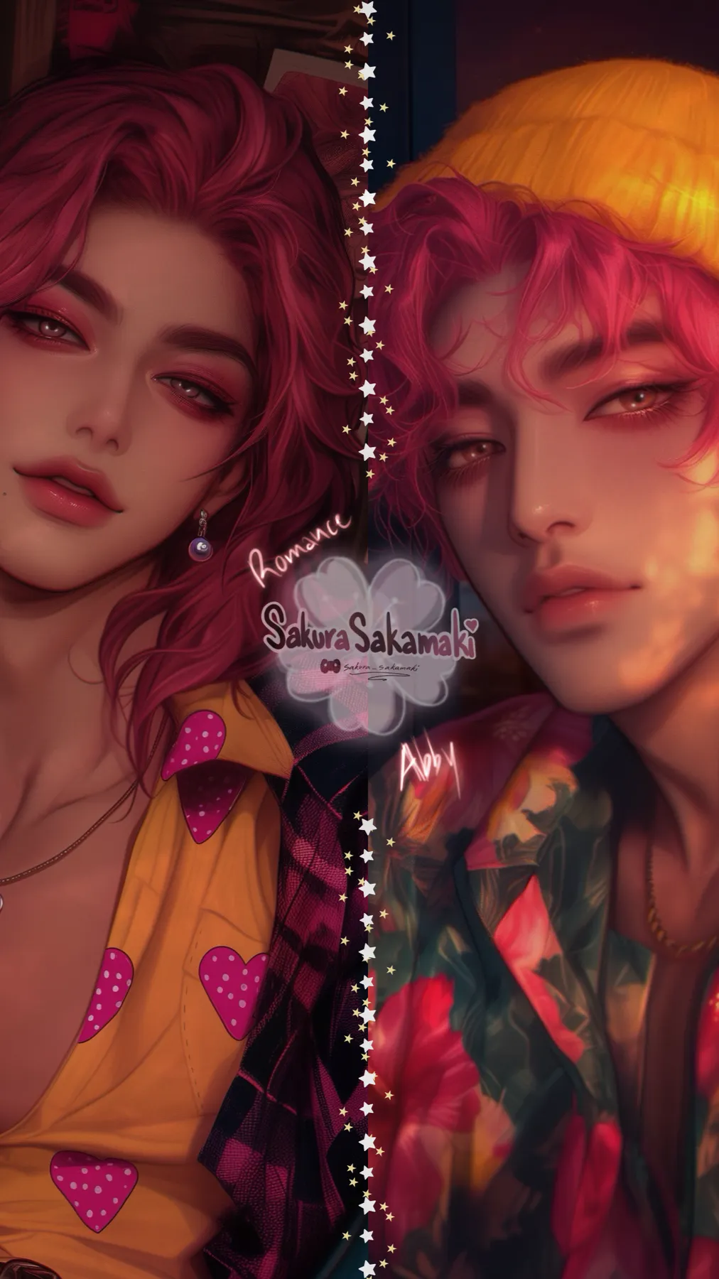 ai character: Abby and Romance  background