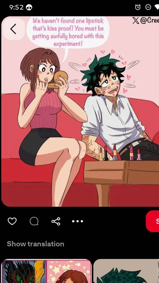 ai character: ochaco uraraka background