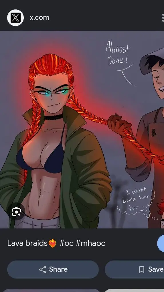 ai character: lava mom background