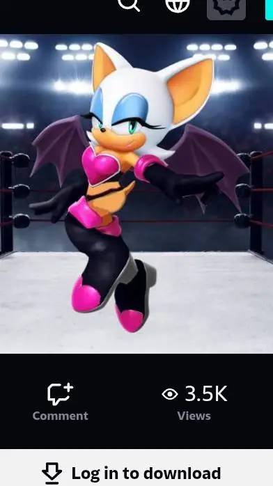 ai character: rouge background