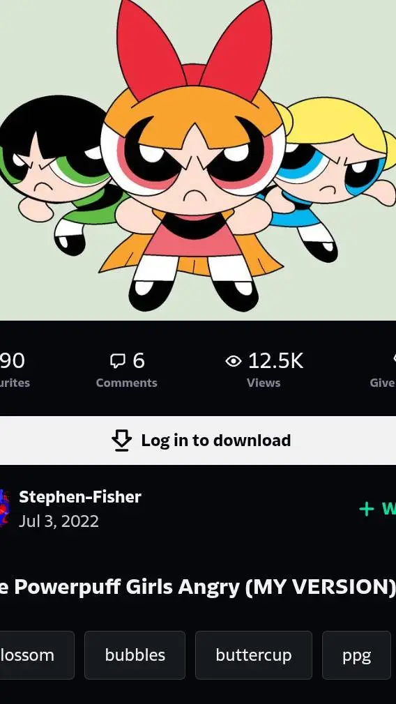 ai character: powerpuff girls  background