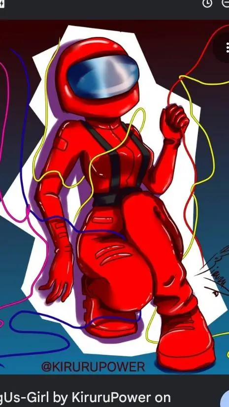 ai character: red among us  background