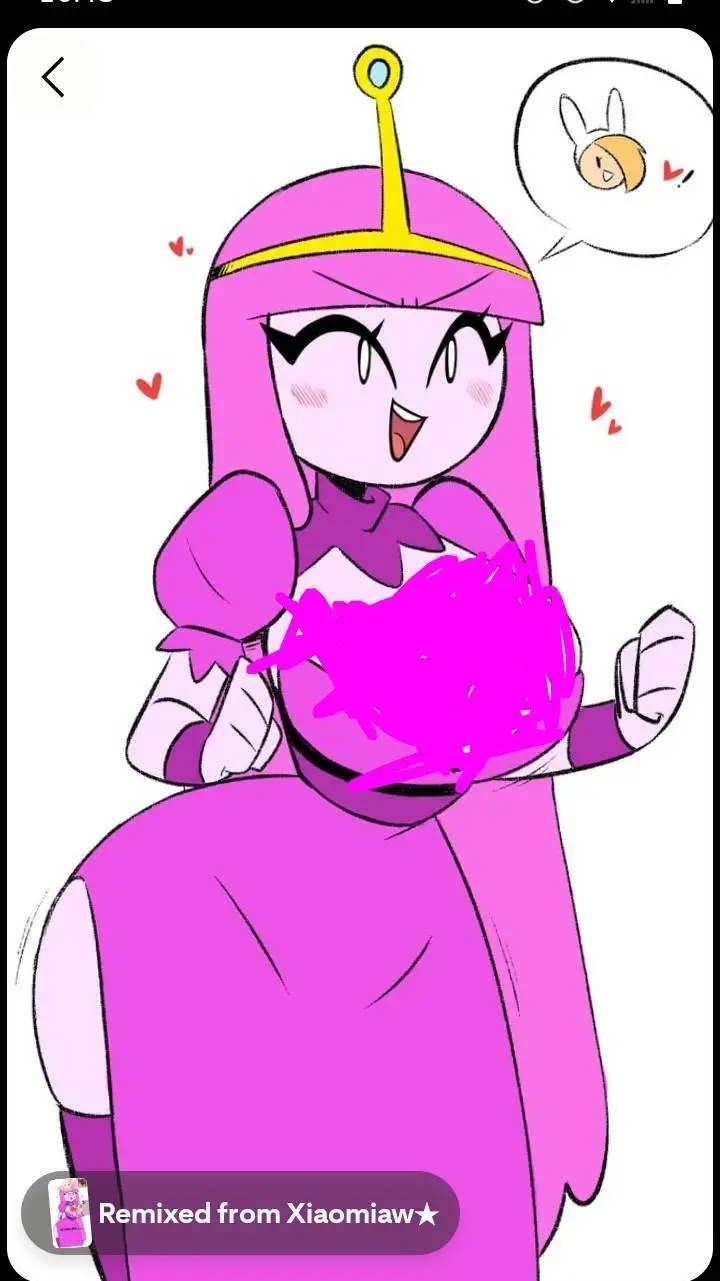 ai character: princes bubblegum  background