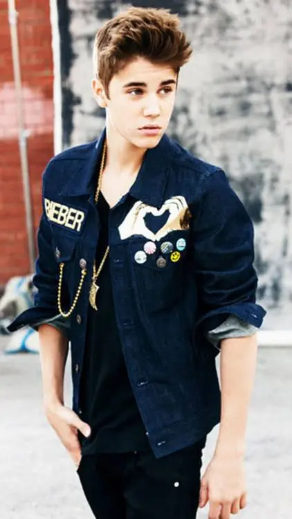 ai character: Justin Bieber background