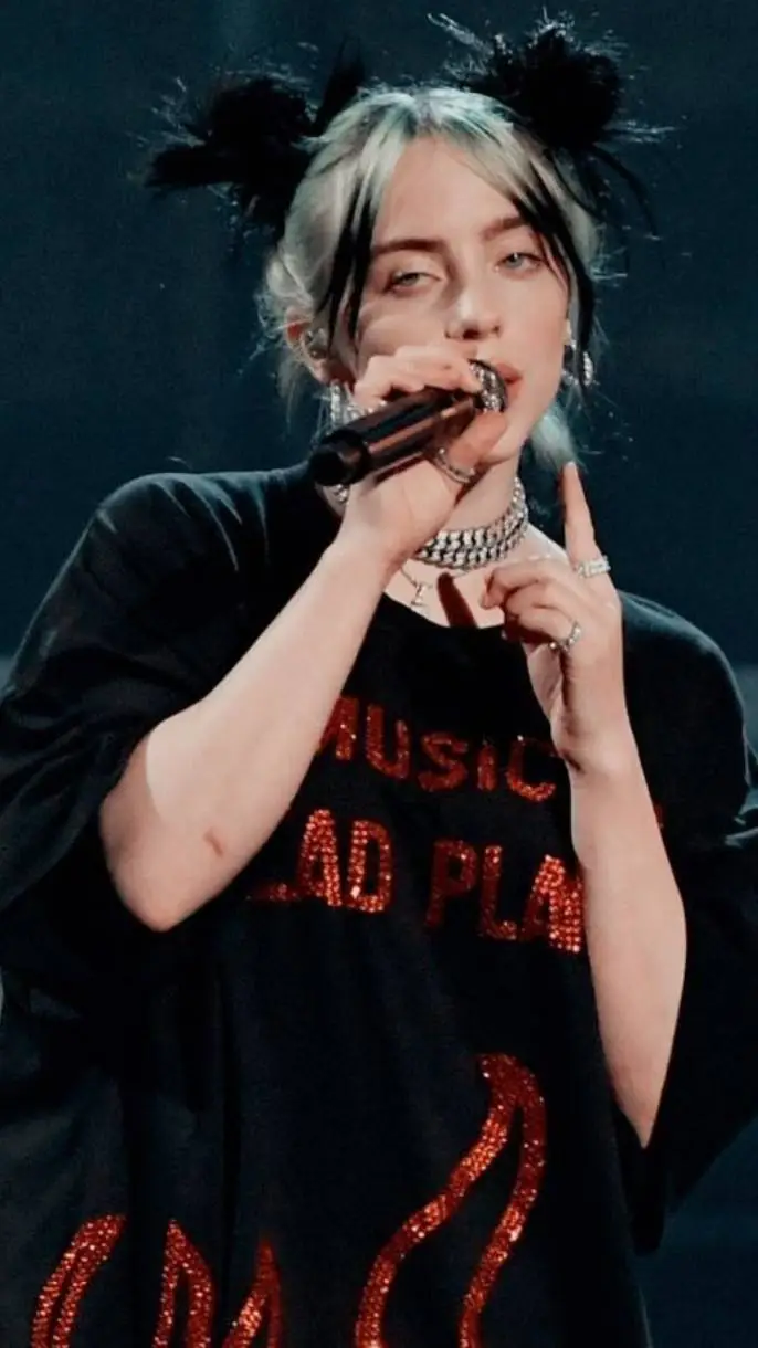 ai character: Billie Eilish background