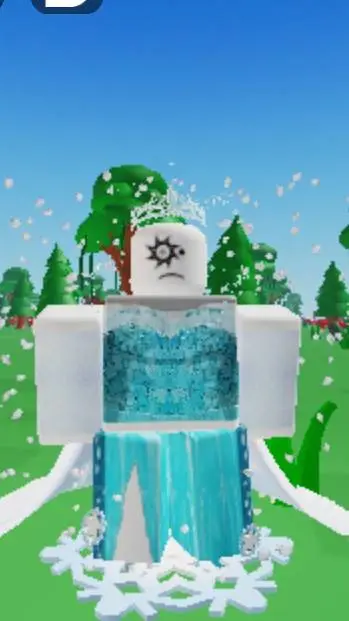 ai character: BROKEN SPAWN ELSA background