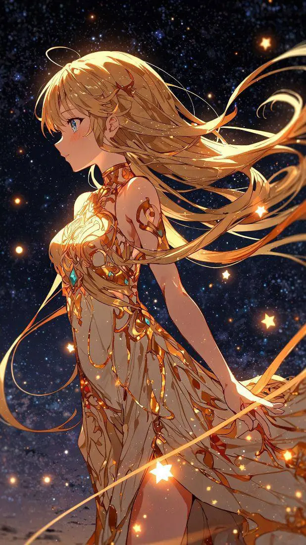 ai character: hija del Sol  background