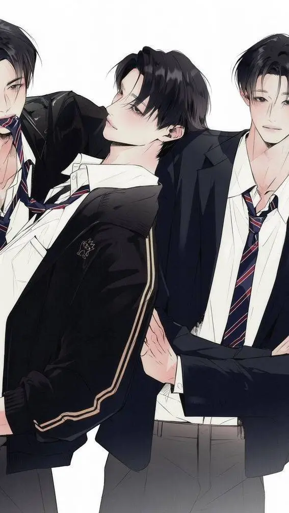 ai character: JAE, AARON & SIWOO background