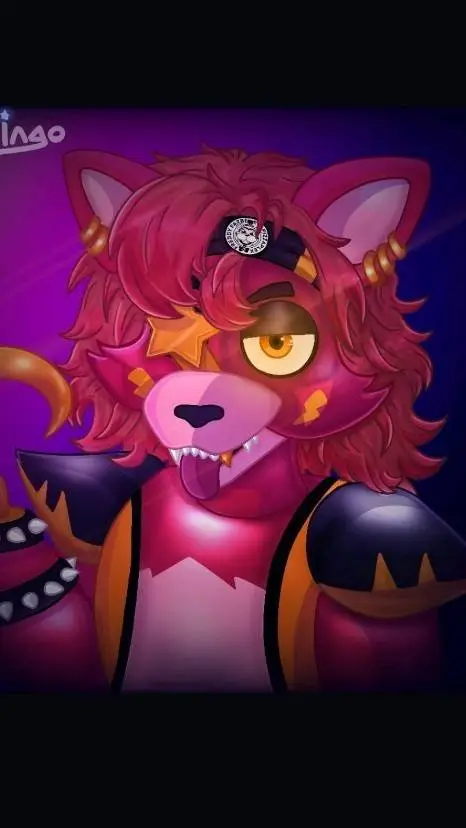 ai character: Glamrock Foxy  background